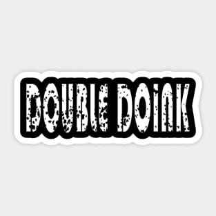 Double Doink Football Sticker